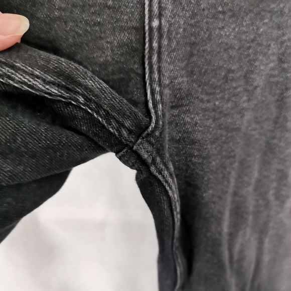 RIVER ISLAND Black Skinny Jeans Size 18 Short Petite Frayed Hem - Picture 7 of 8